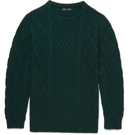 holly cable knit cashmere sweater