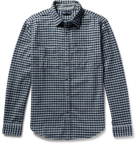 gingham cotton flannel shirt