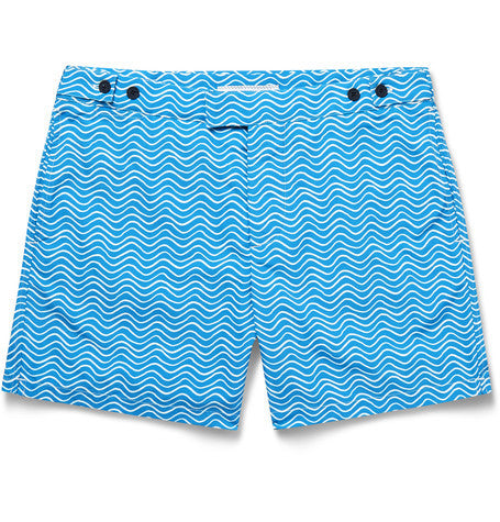 ondas printed mid length swim shorts