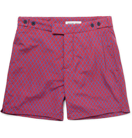 janelas printed  mid length swim shorts