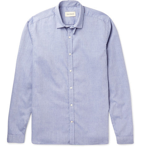 clerkenwell slim fit cotton oxford shirt