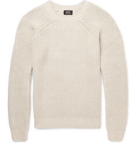 cable knit cotton sweater