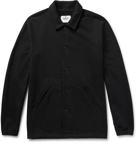 loopback cotton jersey coach jacket