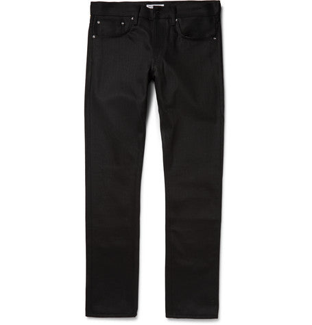 slim fit japanese raw denim jeans