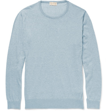 theon cotton and cashmere blend sweater