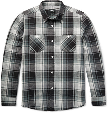 big mac checked cotton flannel shirt