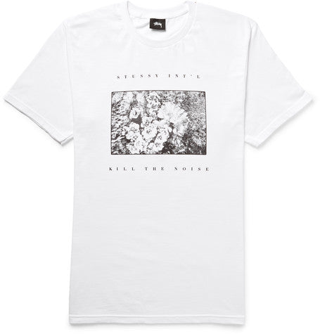 kill the noise printed cotton jersey t shirt
