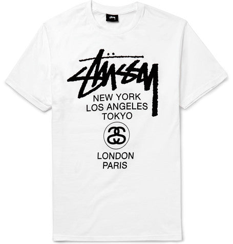 world tour printed cotton jersey t shirt