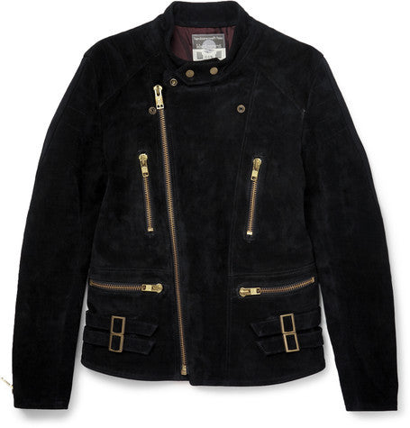 suede biker jacket
