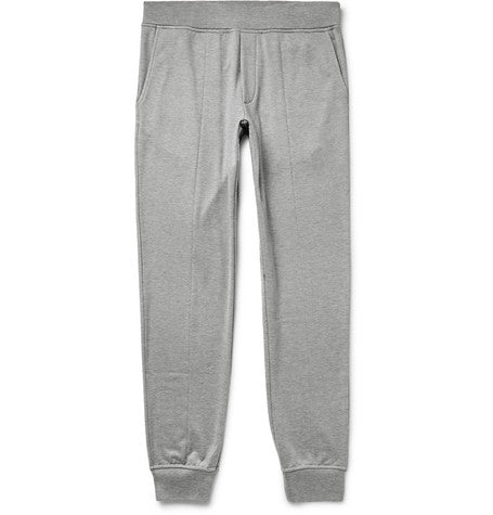 cotton and silk blend sweatpants