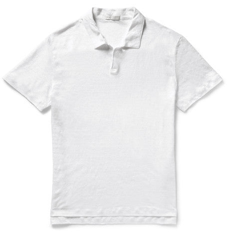 shaun linen polo shirt