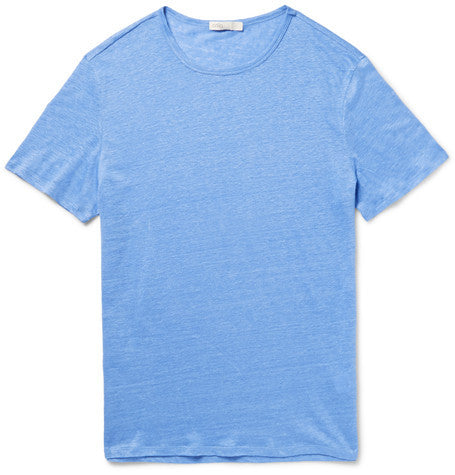 chad melange knitted linen t shirt