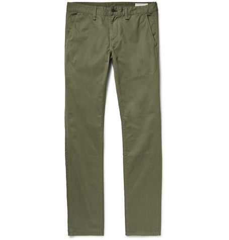 slim fit 2 brushed cotton twill chinos