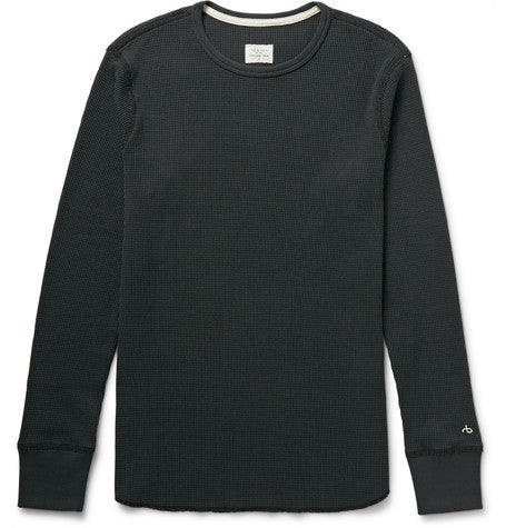 waffle knit cotton t shirt