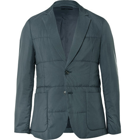 london slim fit quilted shell sports jacket