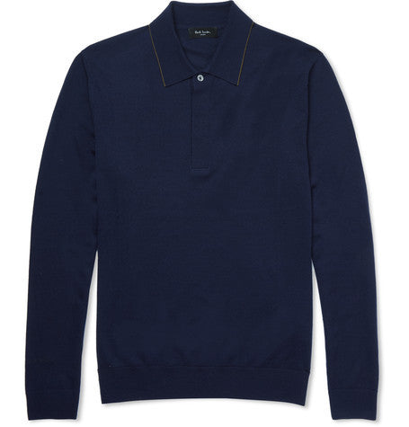 london merino wool polo shirt