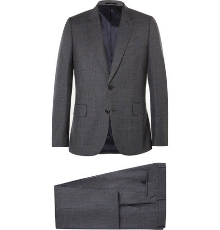 london grey soho slim fit checked wool suit