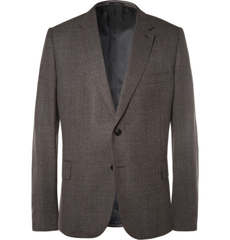 london grey soho slim fit  wool hopsack blazer