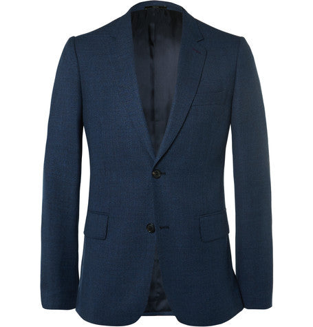 london navy soho slim flit wool hopsack blazer