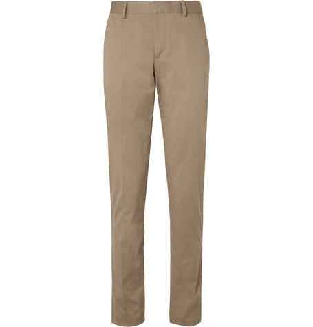 london soho slim fit stretch cotton twill trousers