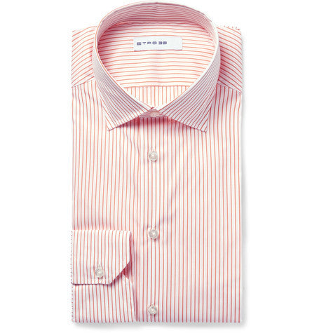 mercurio slim fit semi cutaway stretch cotton blend poplin shirt