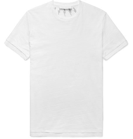 printed slub cotton jersey t shirt
