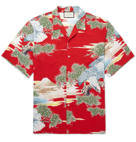printed voile shirt