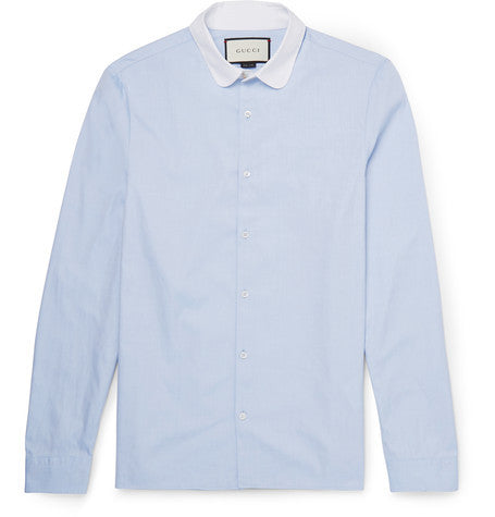 penny collar cotton oxford shirt
