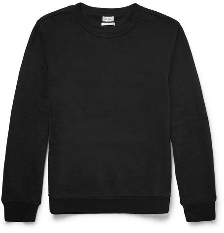 washed loopback cotton jersey sweatshirt