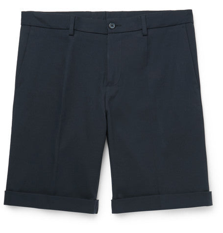 stretch cotton chino shorts