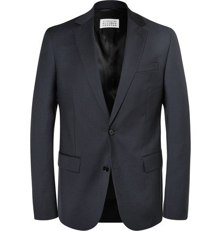 slim fit virgin wool blazer