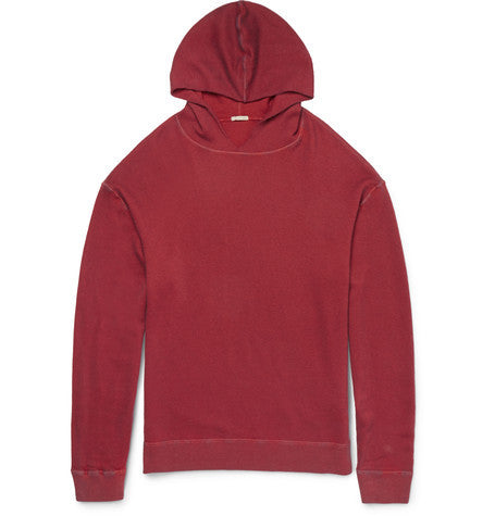 watercolour dyed cashmere hoodie