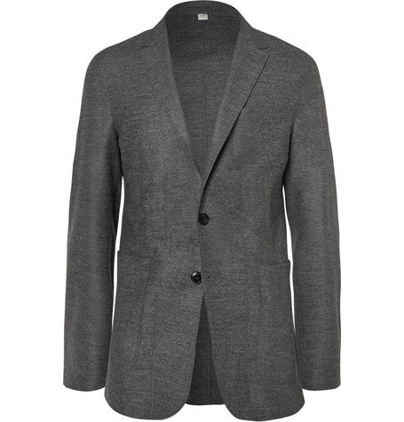 london grey slim fit wool blend blazer