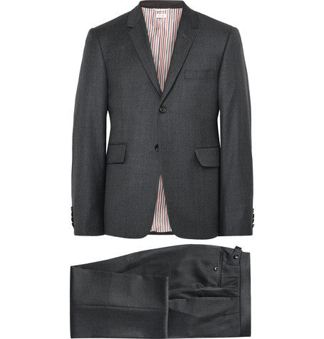 charcoal wool suit