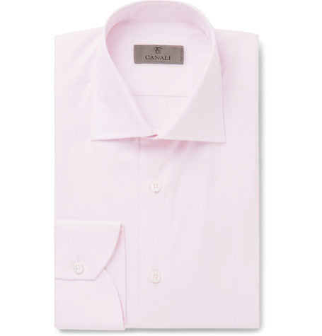 pink cotton poplin shirt
