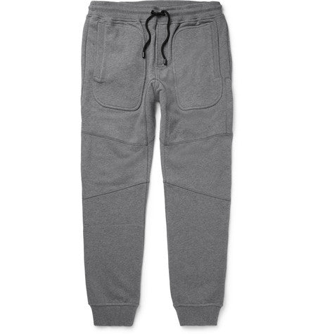 farlane tapered panelled cotton jersey sweatpants