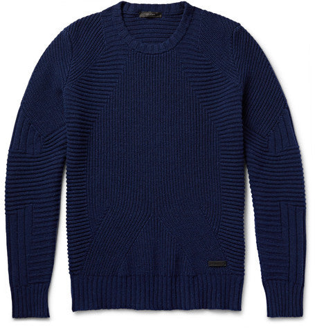 lincefield ribbed virgin wool and cashmere blend sweater