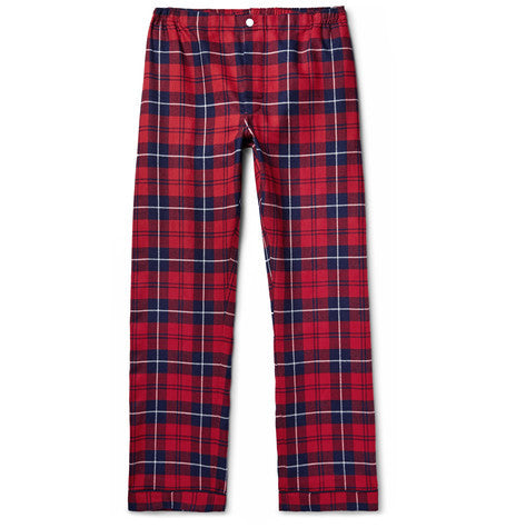marcel checked cotton flannel pyjama trousers
