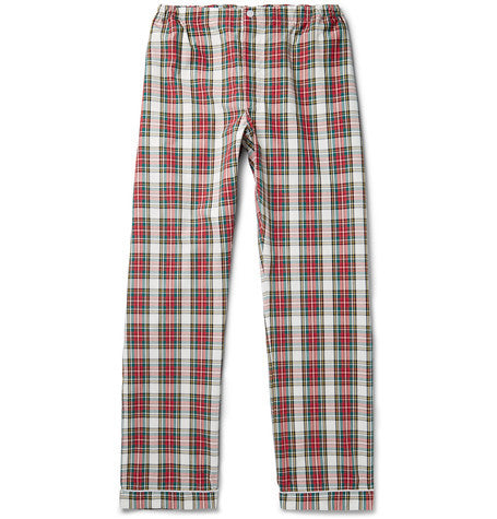 marcel checked cotton pyjama trousers