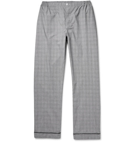 marcel glen plaid checked cotton pyjama trousers