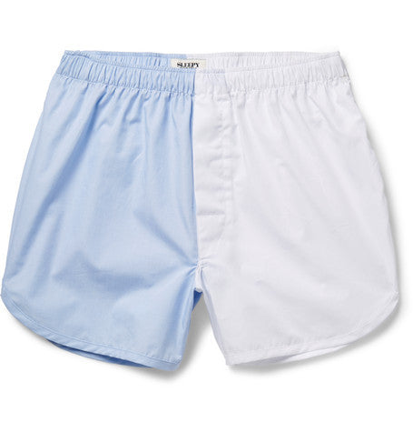 walt two tone cotton poplin boxer shorts