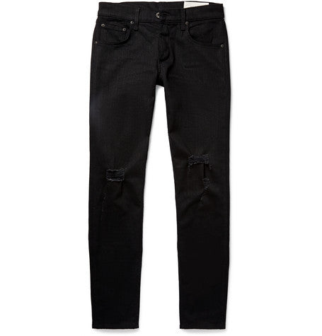 skinny fit tapered fit 1 distressed stretch denim jeans