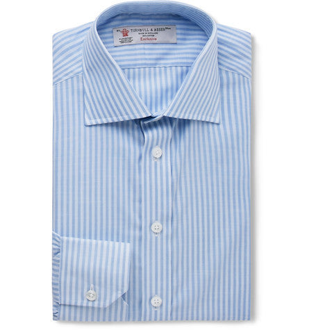 slim fit bengal striped cotton shirt