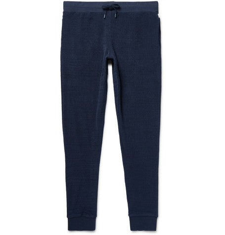 beagi slim fit tapered cotton terry sweatpants