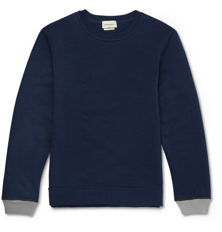 fleece back cotton and cashmere blend jersey sweatshirt