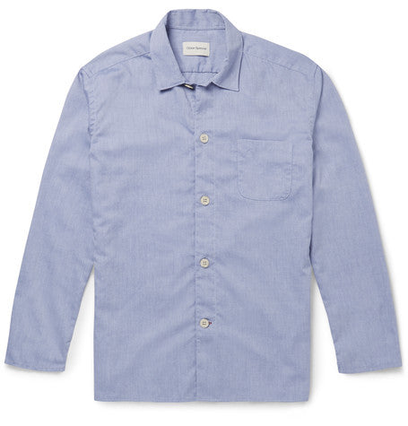 cotton oxford pyjama shirt