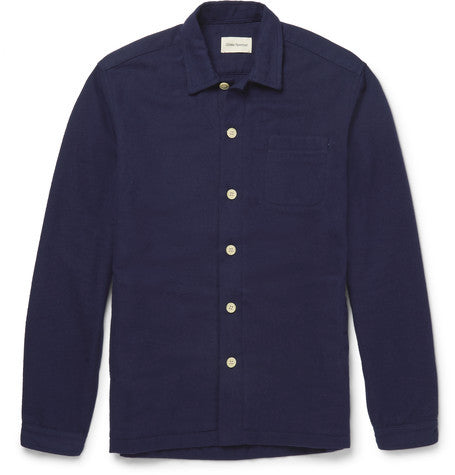 lux cotton flannel overshirt