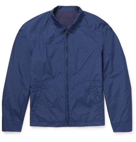 gubbio slim fit reversible shell and cotton jacket