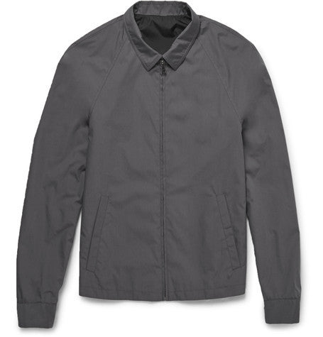 cotton blend blouson jacket