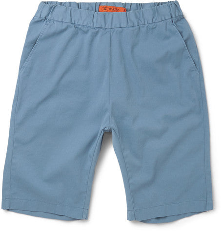 stretch cotton twill shorts